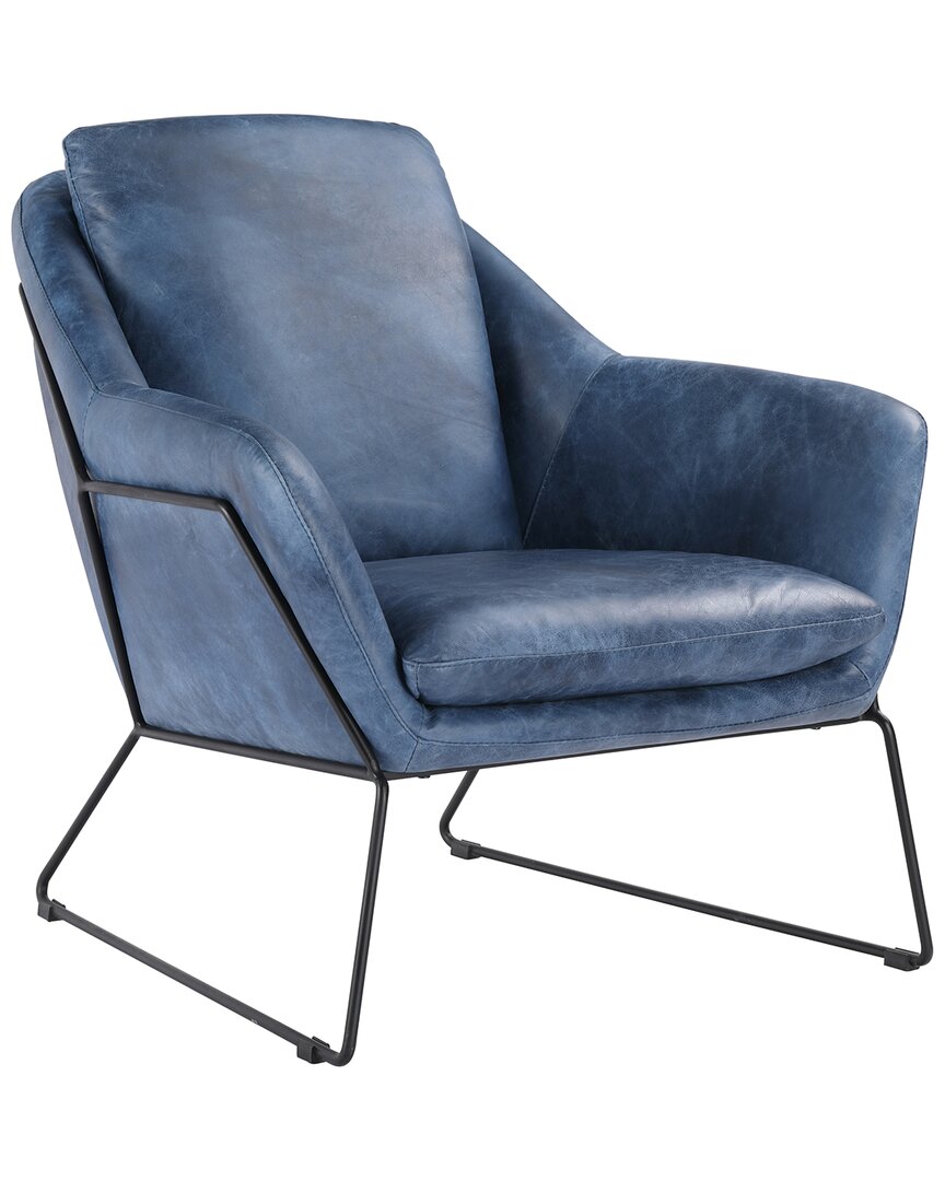 Moe's Home Collection Greer Club Chair In Blue