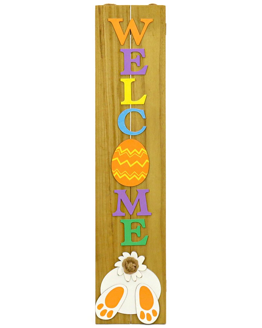 National Tree Company 43in Easter Welcome Porch Decor In Brown