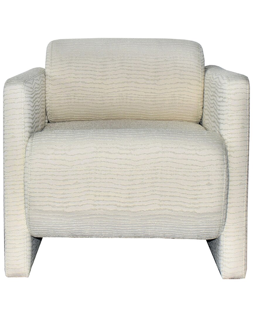 Sagebrook Home Fabric Arm Chair In Ivory