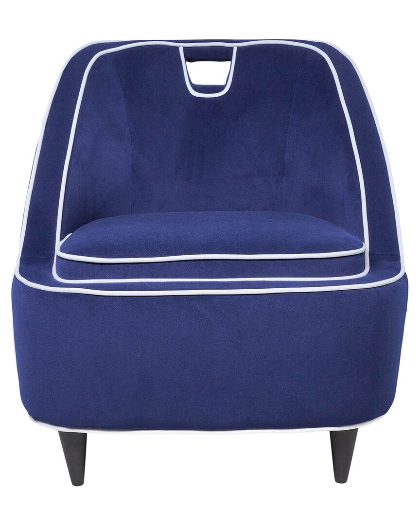 Sagebrook Home Two-toned Accent Chair In Blue