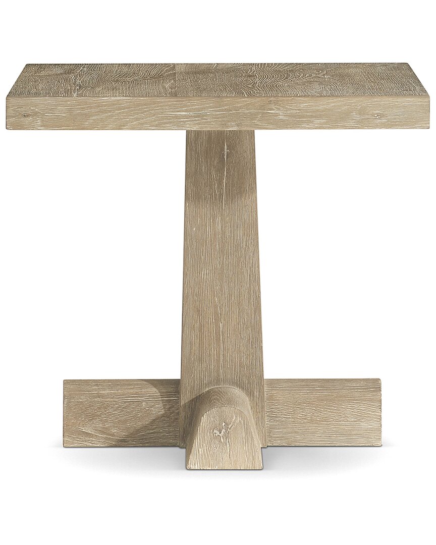 Bernhardt Tribeca Side Table With Pedestal Base