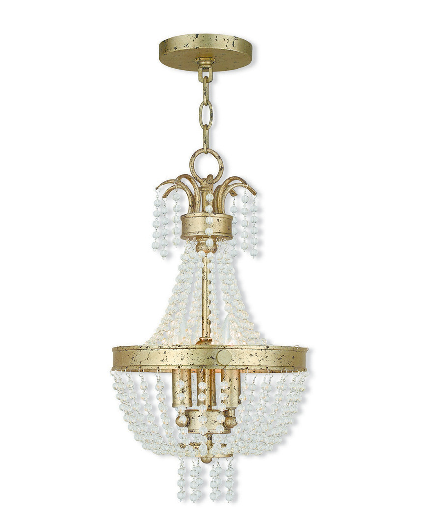 Livex Lighting Livex Valentina 3-light Winter Gold Pendant