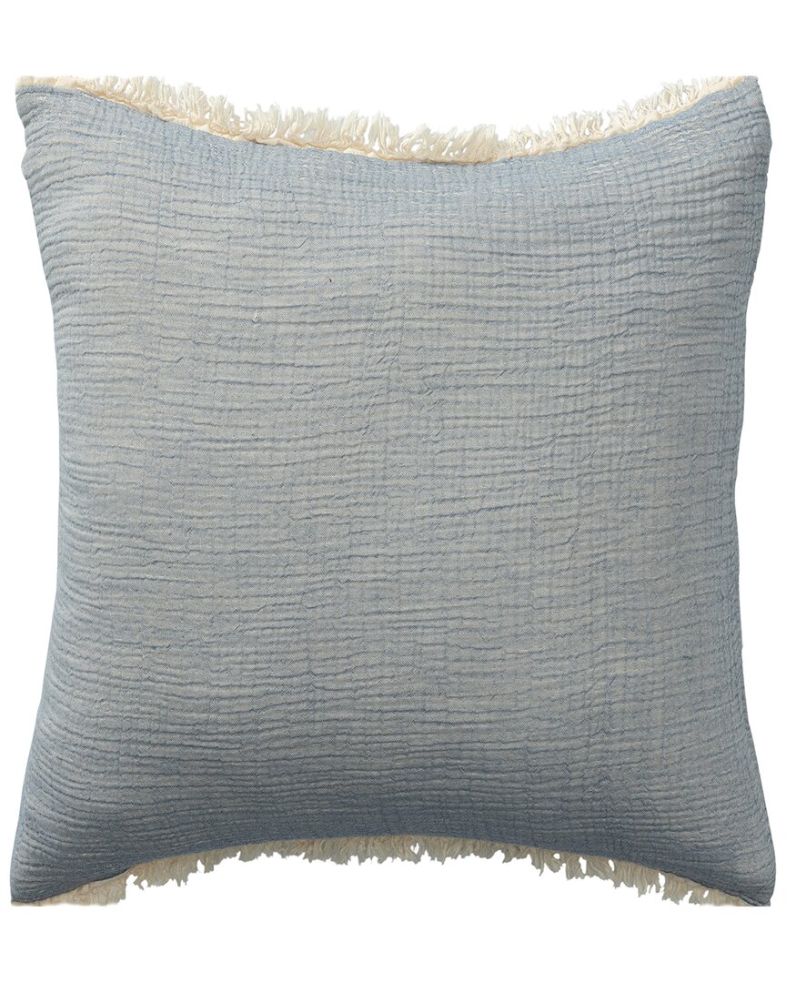 Lr Home Acielle Fringed Throw Pillow In Blue
