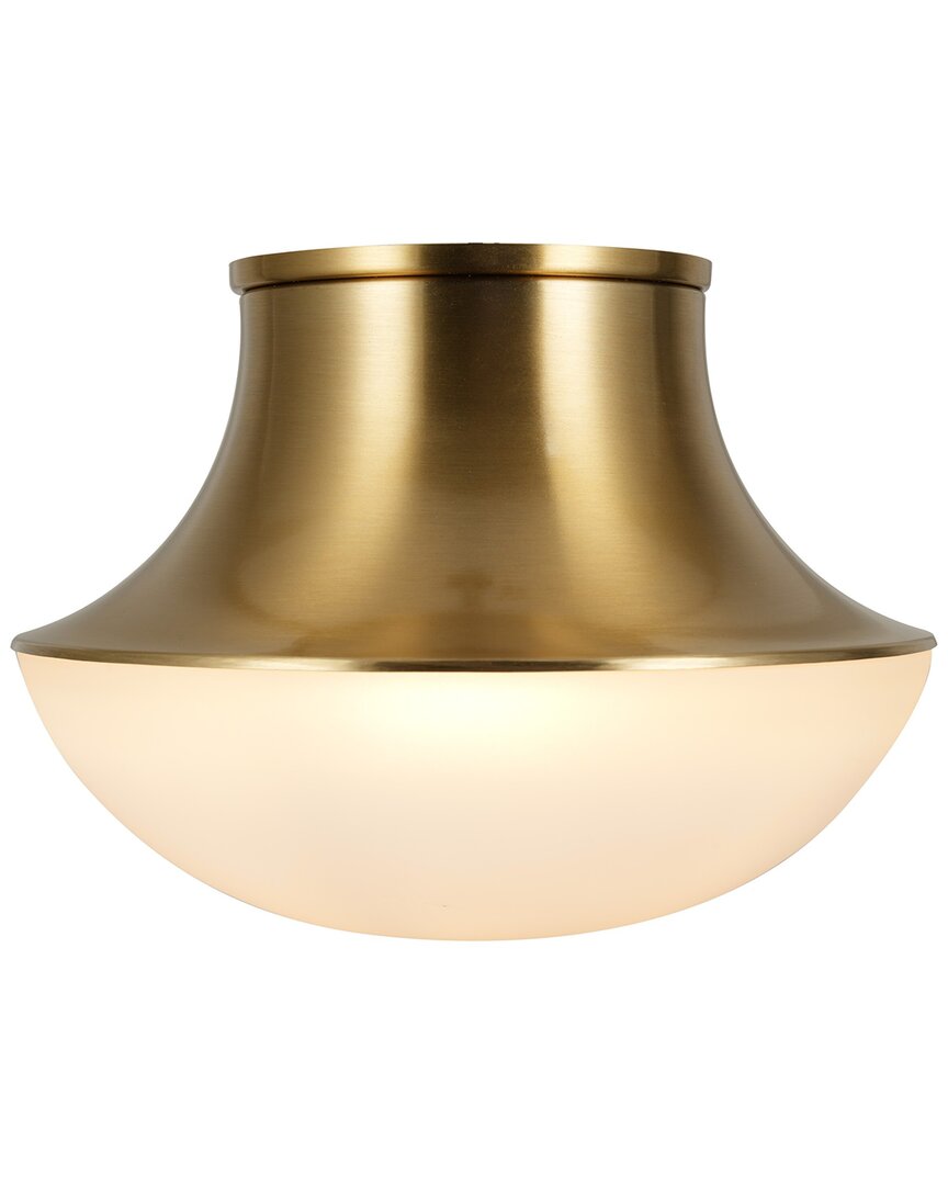 Kenroy Home Chelsea 1-light Flush Mount In Gold