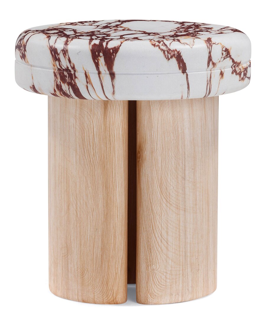 Tov Furniture Sheila Textured Concrete Side Table