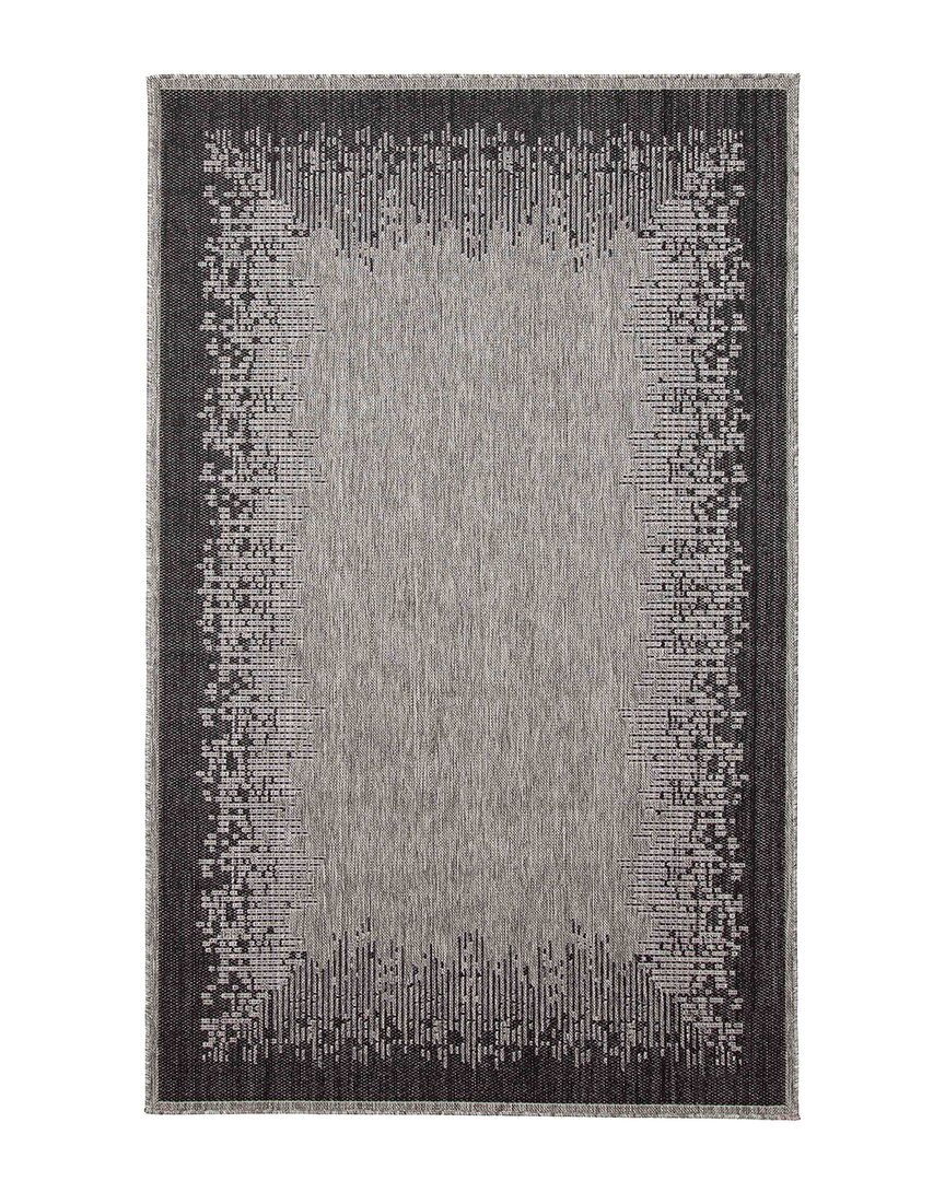 Ecarpet Edge Contemporary Area Rug In Grey