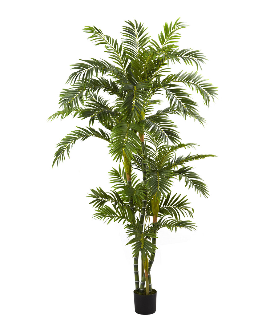 NEARLY NATURAL NEARLY NATURAL 6FT CURVY PARLOR PALM SILK TREE