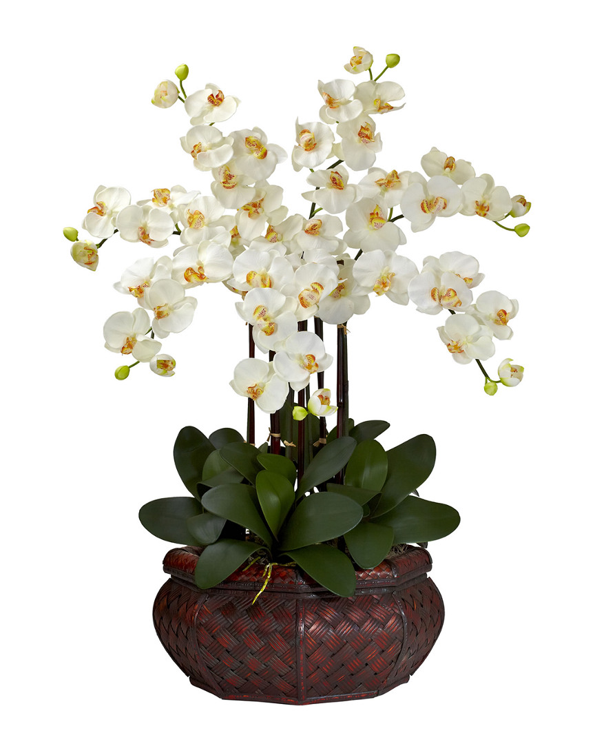 NEARLY NATURAL NEARLY NATURAL LARGE PHALAENOPSIS SILK FLOWER ARRANGEMENT 