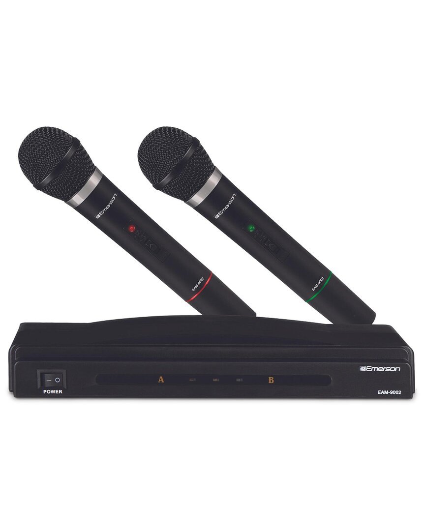 EMERSON EMERSON PROFESSIONAL DUAL MICROPHONE KIT WITH WIRELESS TRANSMITTER 