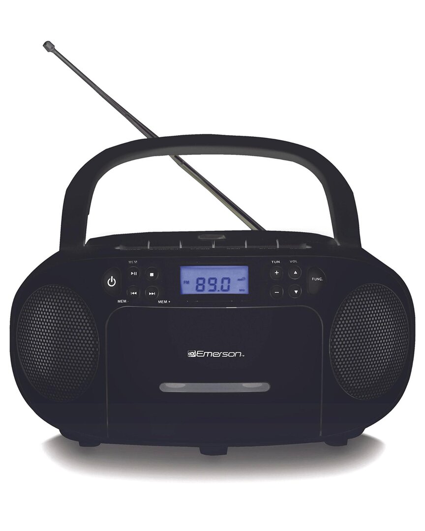 Emerson Portable Cd/cassette Boombox With Am/fm Radio