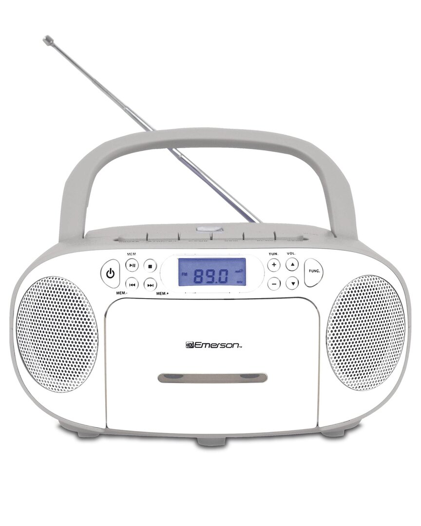 Emerson Portable Cd/cassette Boombox With Am/fm Radio