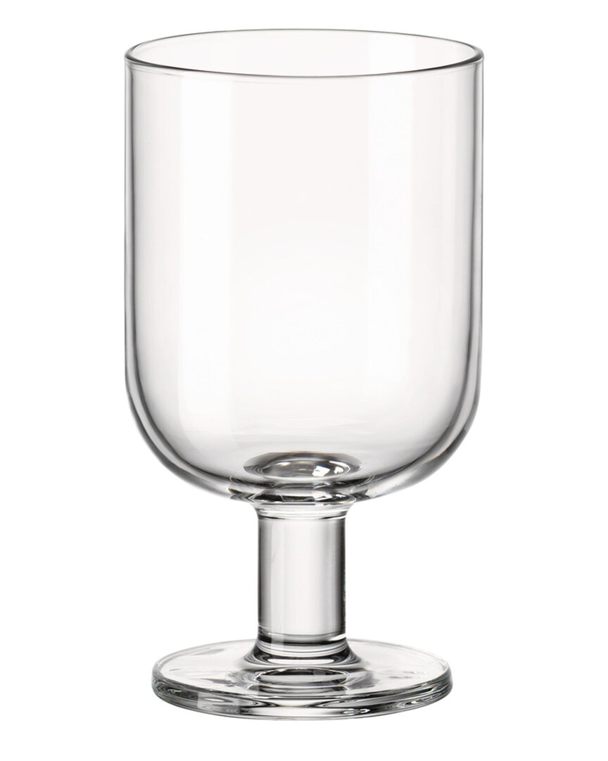 Bormioli Rocco Hosteria Set Of Six 12oz Goblet Glasses In Transparent
