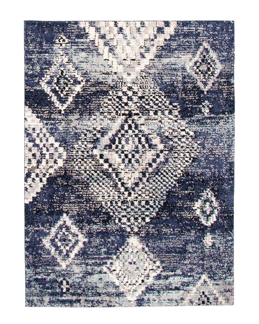 Ecarpet Gallery Morocco Mosaique Rug In Blue