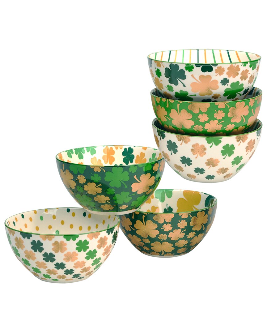 Certified International Set Of 6 St. Patrick's Day Bowls
