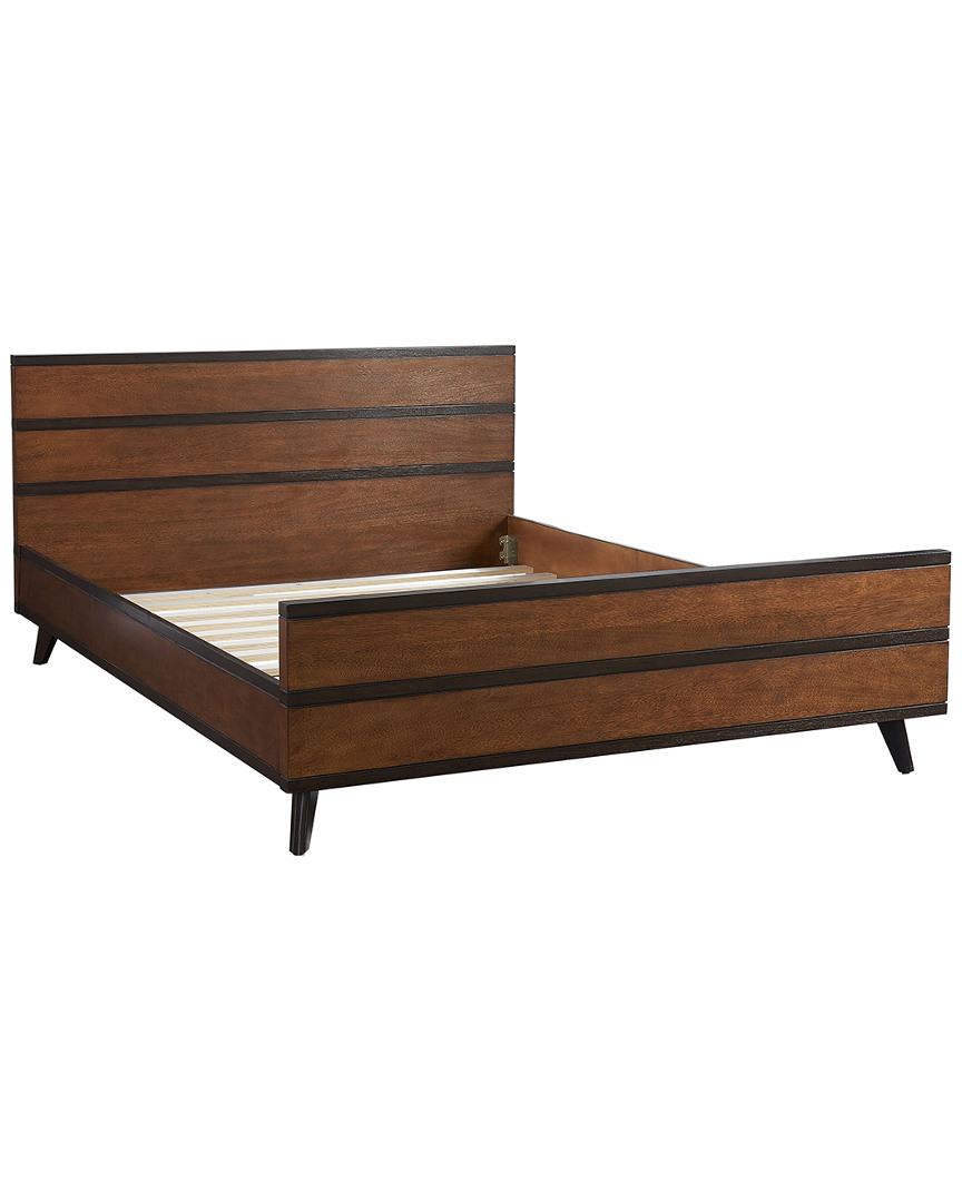 Linon Furniture Linon Wood Platform Mid Century Bed