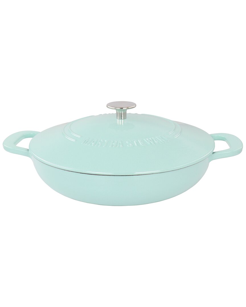 MARTHA STEWART MARTHA STEWART 3.5QT ENAMELED CAST IRON BRAISER WITH SELF BASTING LID