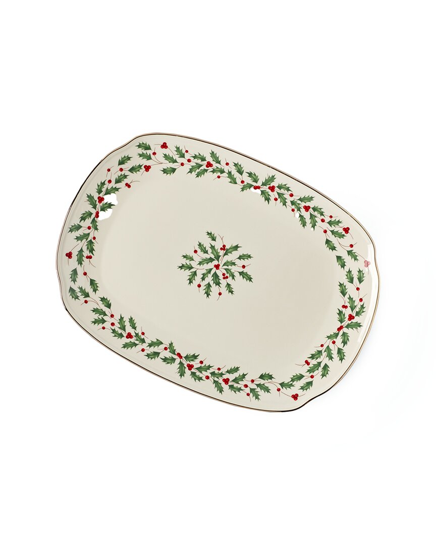 Lenox Holiday Serving Platter In Multicolor