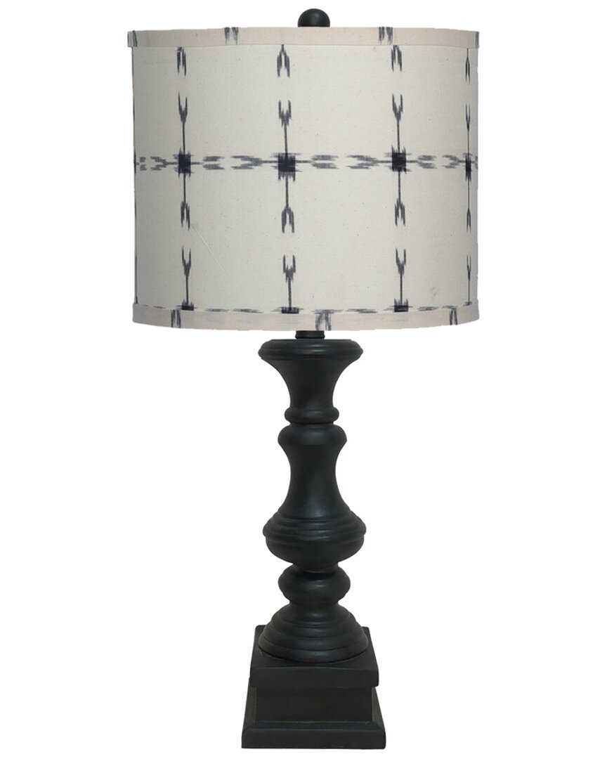 Ahs Lighting & Home Decor Austin Table Lamp With Dakota Shade In Black