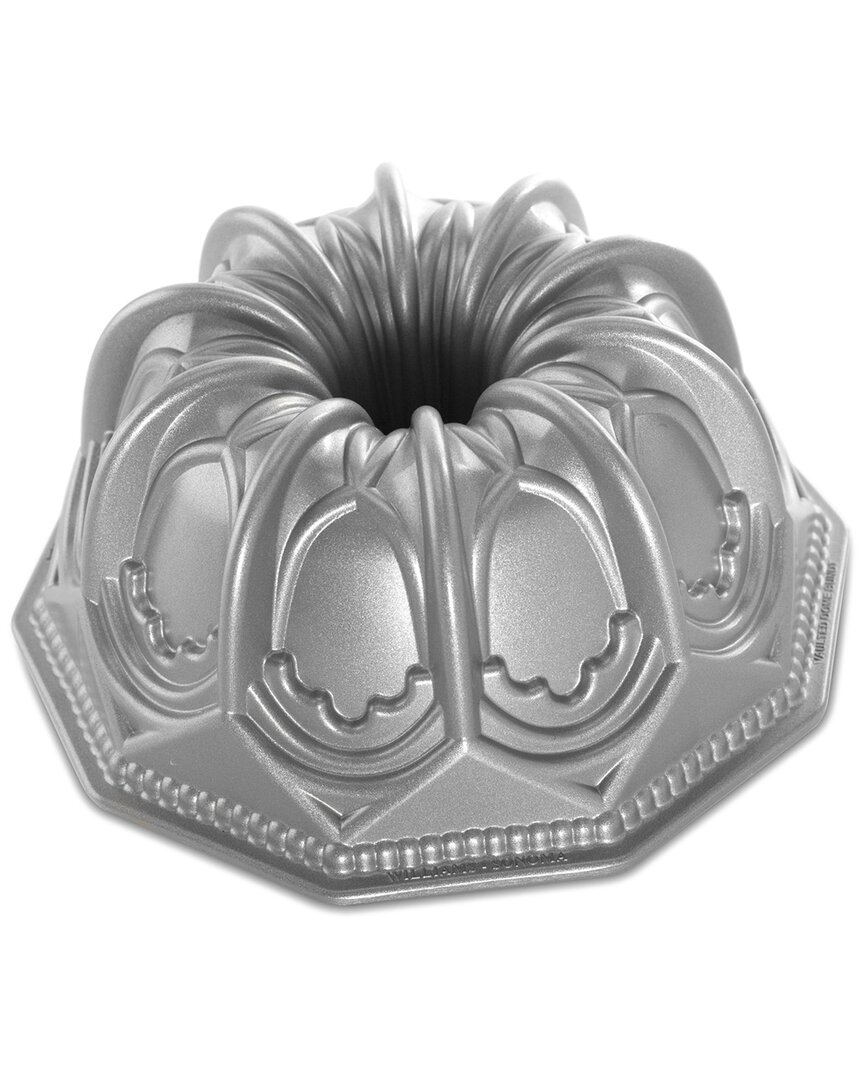 Nordic Ware Vaulted Cathedral Bundt Pan In Silver