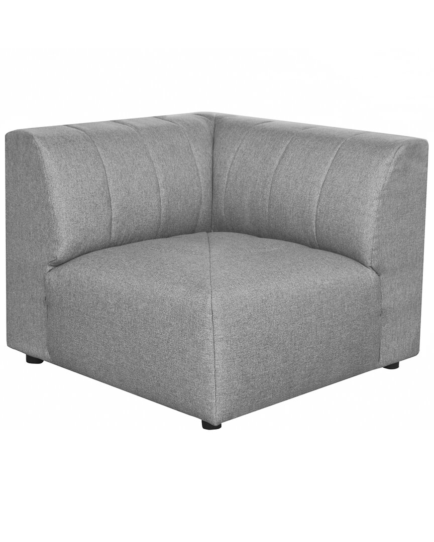 Moe's Home Collection Lyric Corner Chair In Grey