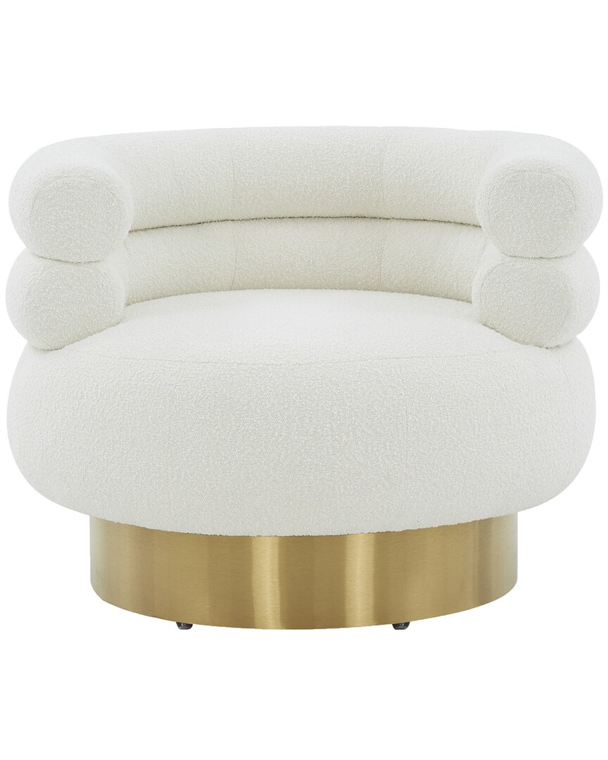 Safavieh Couture Wendell Swivel Chair In White