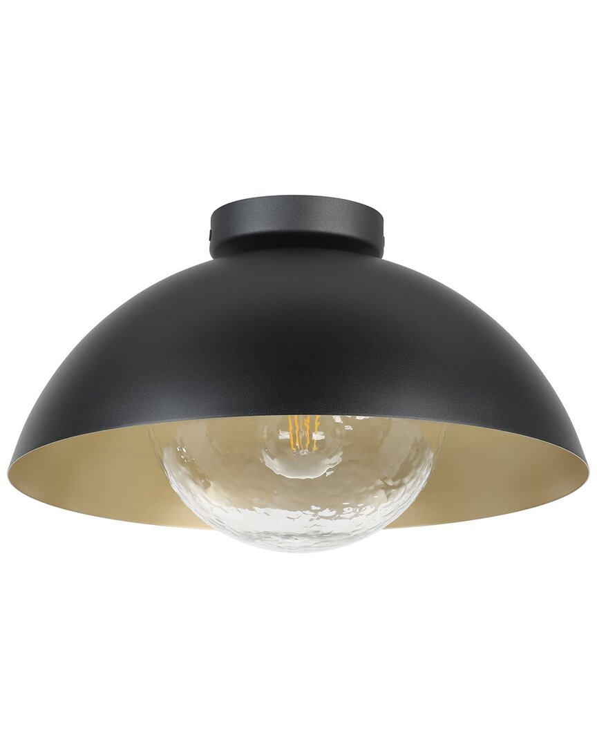 Eglo Dyal 1 Light Celing Light With Black & Gold Finish Shade