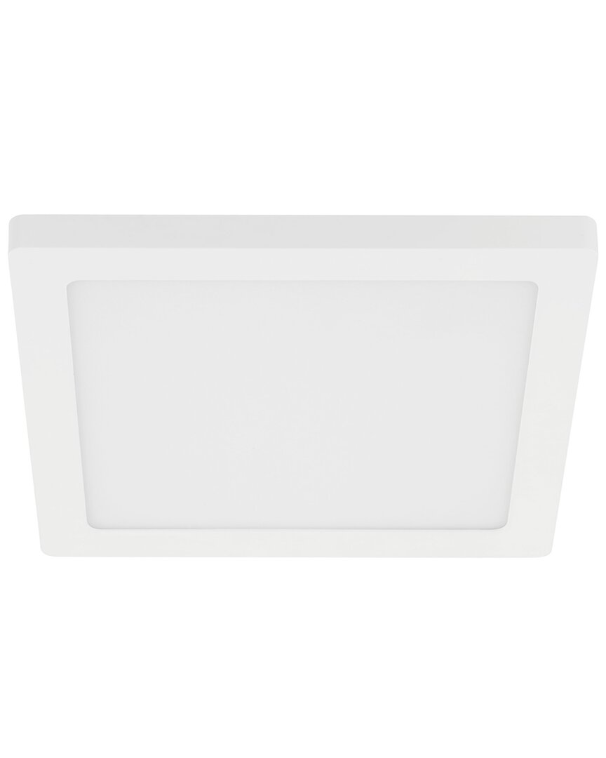 Eglo Trago 1 Light Integrated Led Square Ceiling /wall Light With White Finish & White Acrylic Shade