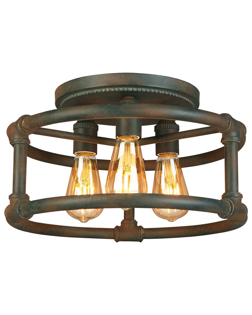 EGLO EGLO WYMER 3 LIGHT OPEN BULB CEILING LIGHT WITH ZINC FINISH