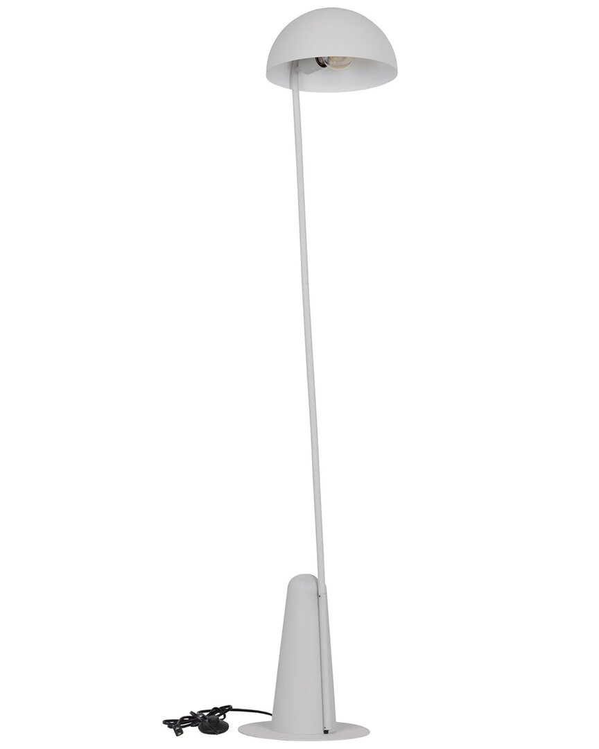 EGLO EGLO ARANZOLA 1 LIGHT FLOOR LAMP WITH GREY FINISH & GREY METAL SHADE