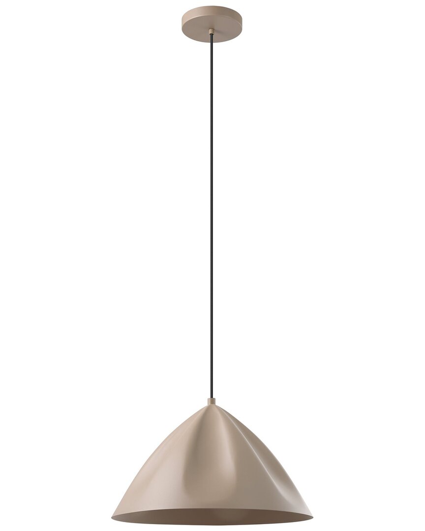 Eglo Podere 1 Light Pendant With Sandy Finish & Sandy Metal Shade