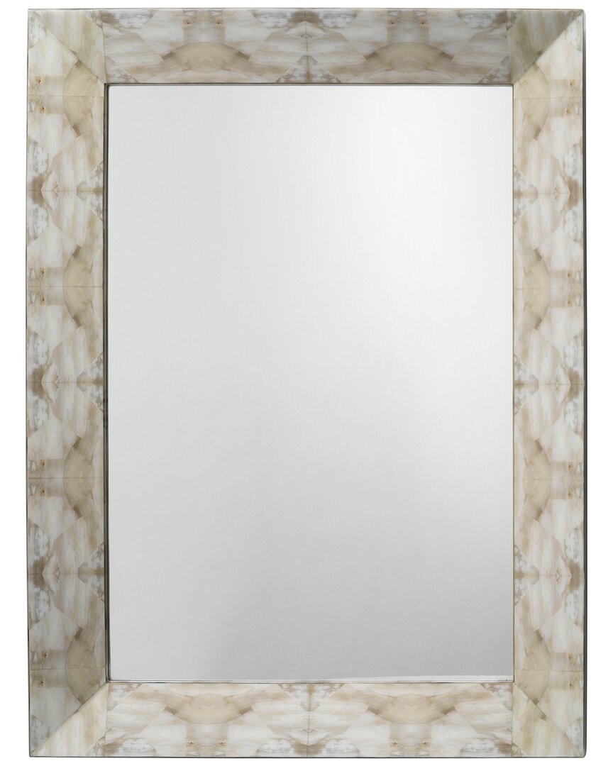 Jamie Young Fragment Rectangle Mirror In Beige