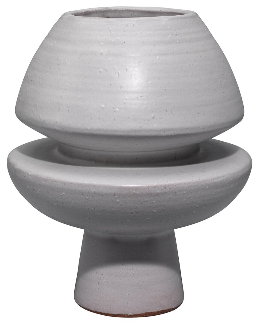 Jamie Young Foundation Decorative Vase In Grey