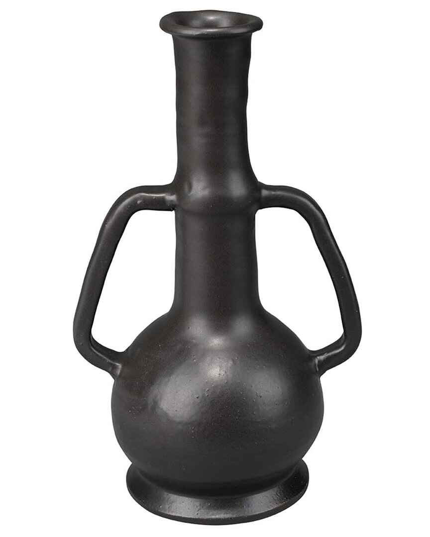 Jamie Young Horton Handled Vase In Black