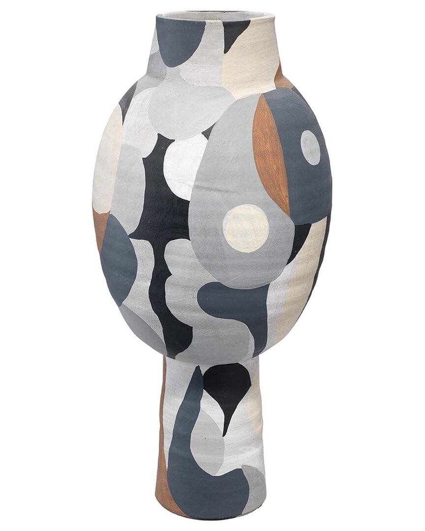Shop Jamie Young Tall Pablo Vase In Beige