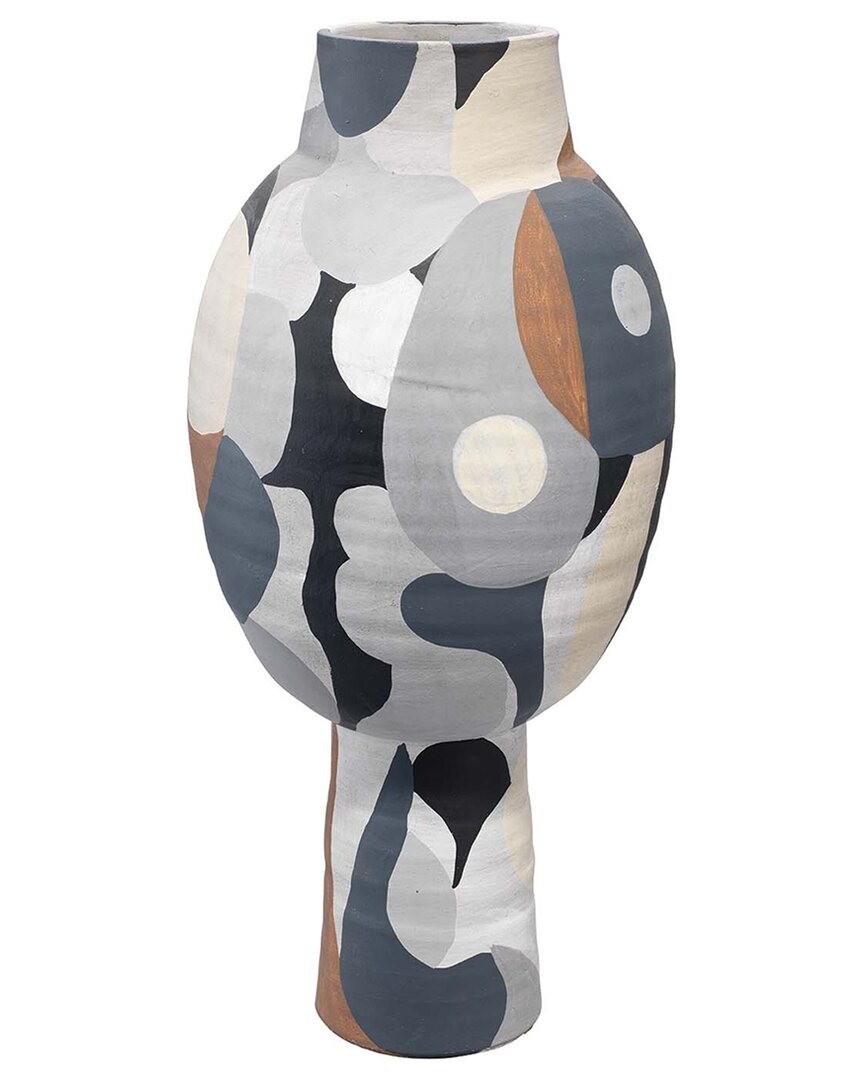 Jamie Young Pablo Tall Vase In Beige