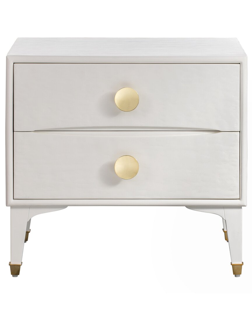 Tov Furniture Divine Nightstand In White