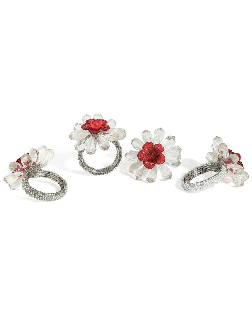 Tiramisu Crimson Radiance Napkin Rings