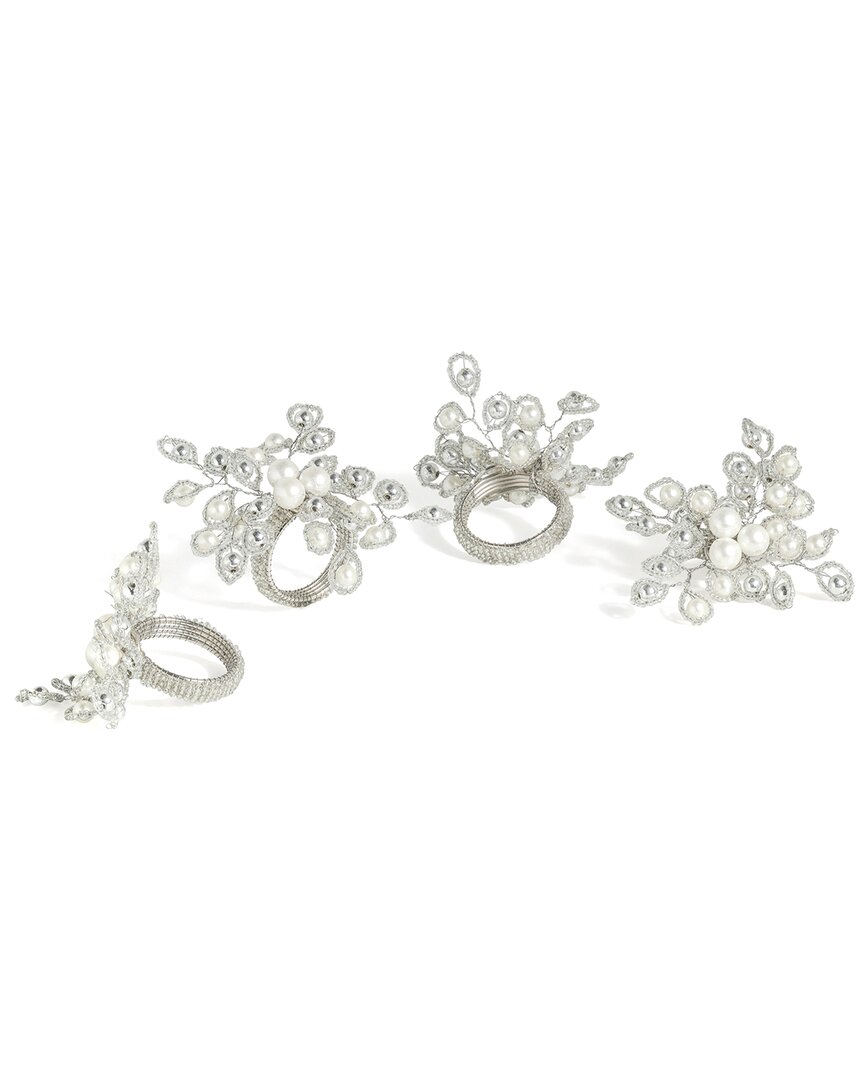 Tiramisu Ivory Elegance 4-pack Napkin Rings