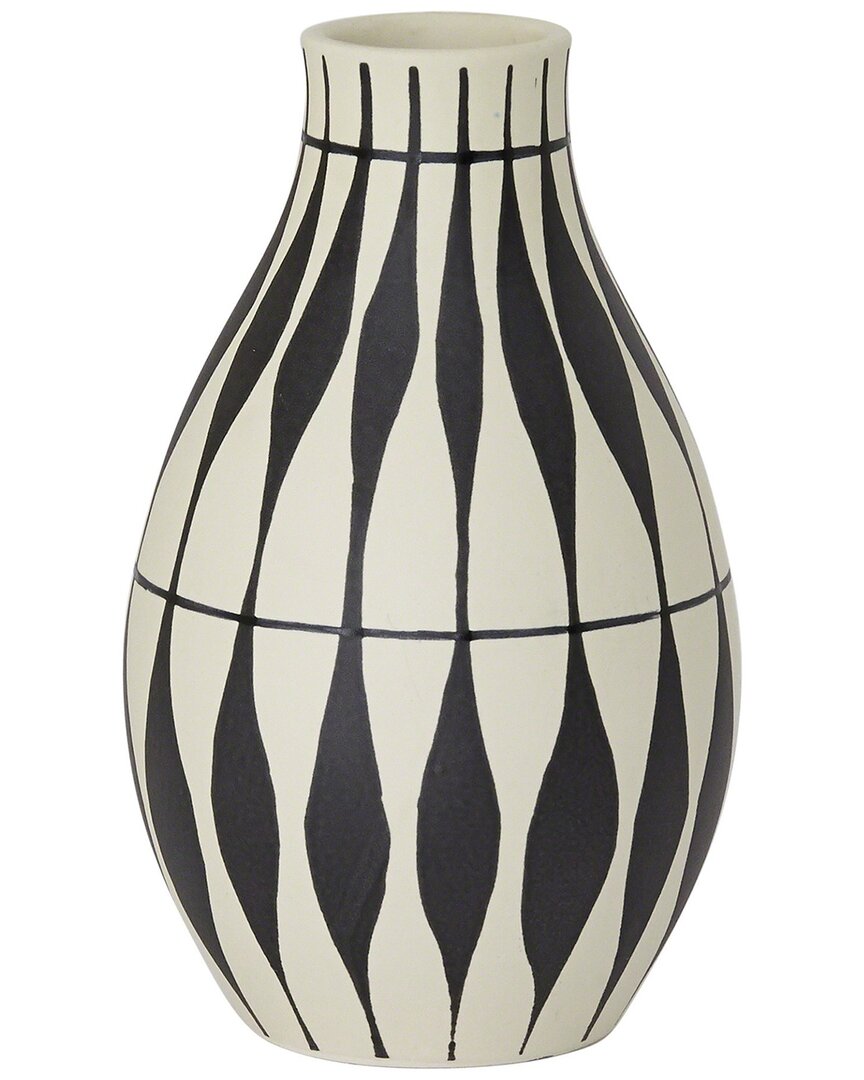 Global Views Napoli Vase In White