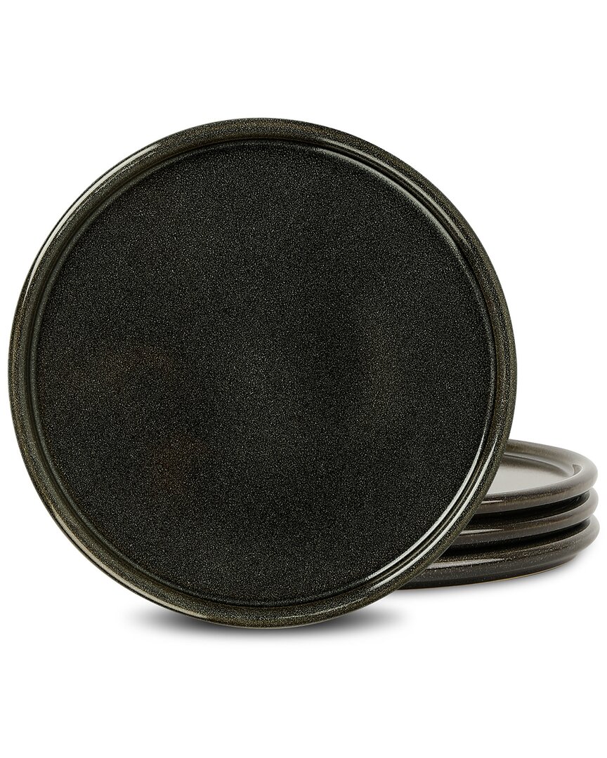 Stone Lain Eden 4pc Dinner Plate Set Charcoal Grey