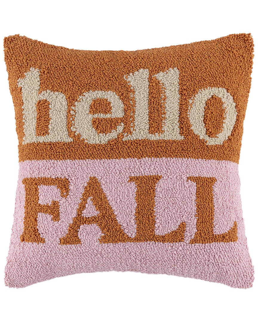 Shiraleah Hello Fall Pillow In Pink