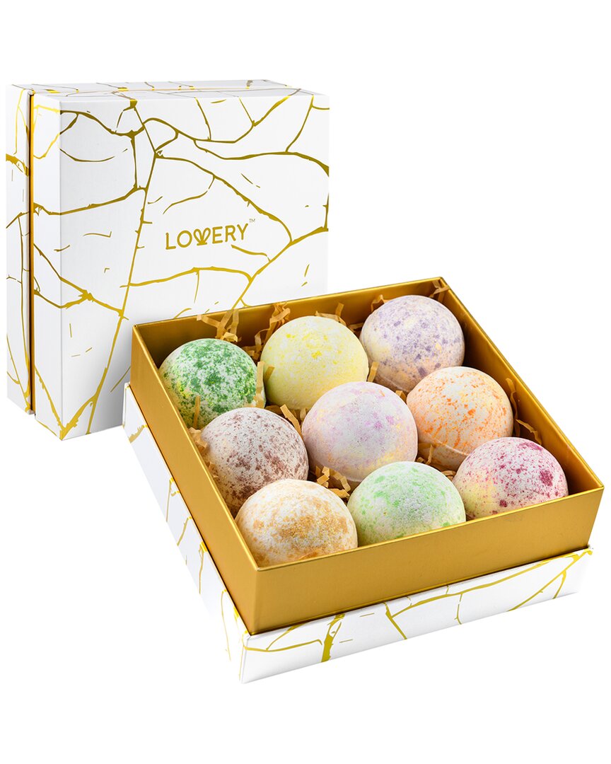 Lovery 9pc Luxury Marble Bath Bomb Set In Multi