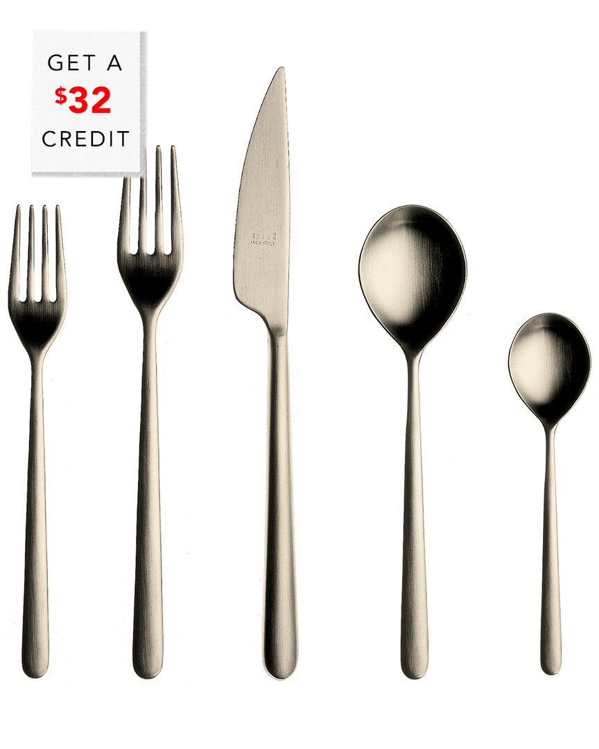 Mepra 5pc Flatware Set With $32 Credit