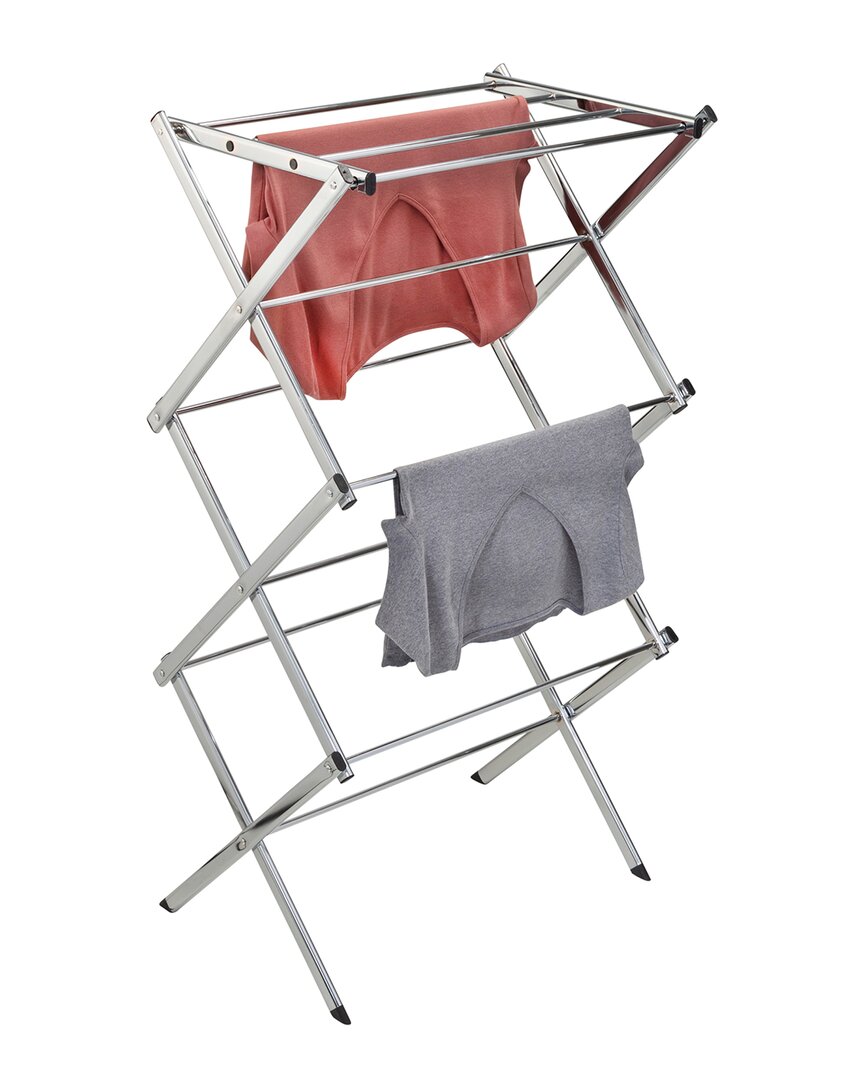 Honey-can-do Slim-profile Clothes Drying Rack In Metallic