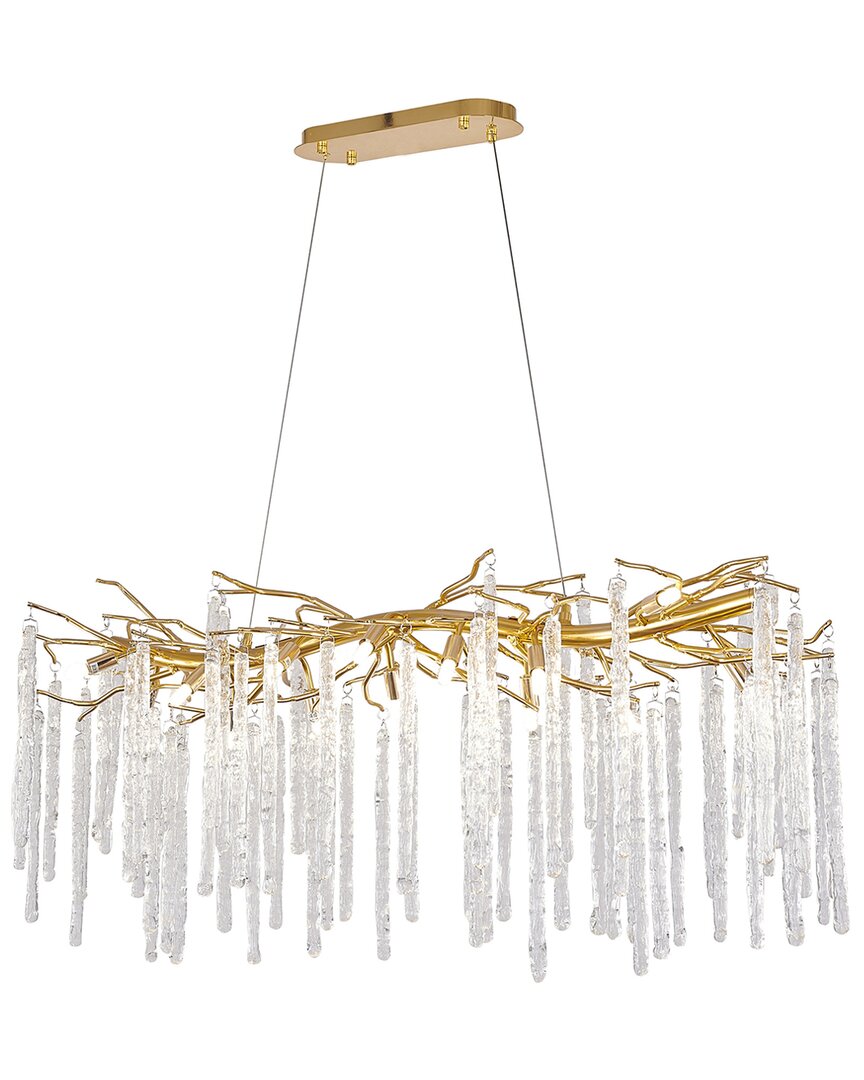 Bethel International 47in Aluminum Chandelier