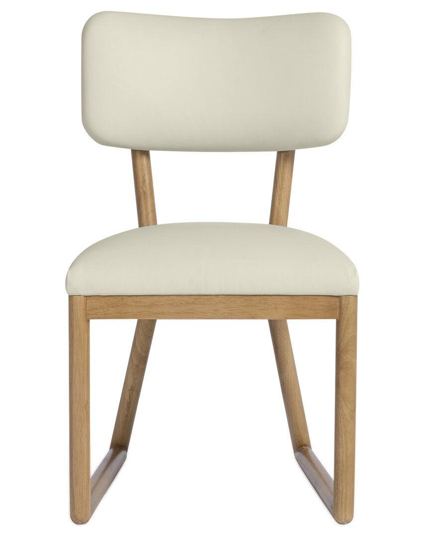 Tov Furniture Bobbie Vegan Leather Dining Chair In White