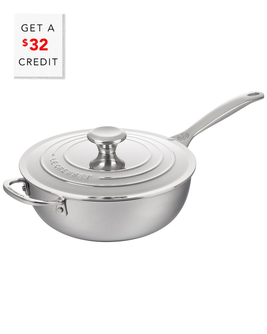 Le Creuset 3.5qt Stainless Steel Chef's Pan With $32 Credit