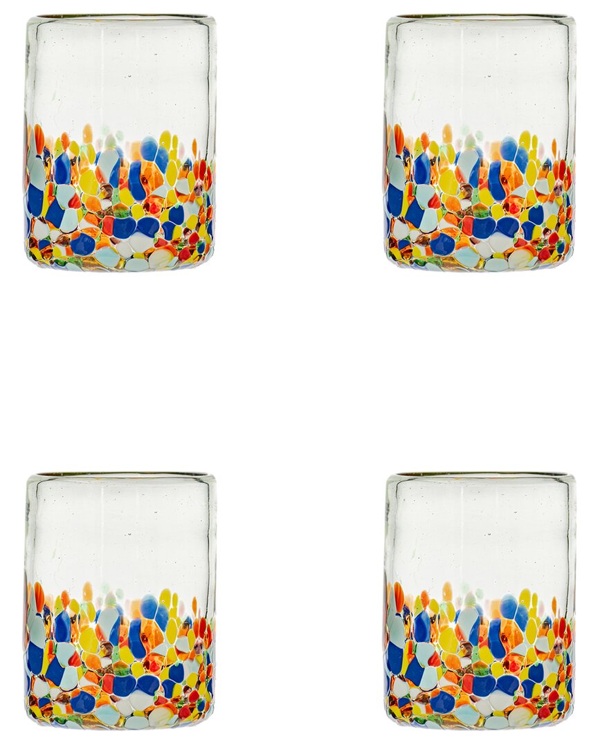 10 Strawberry Street Set Of 4 San Lucas Mexican Dof Glasses