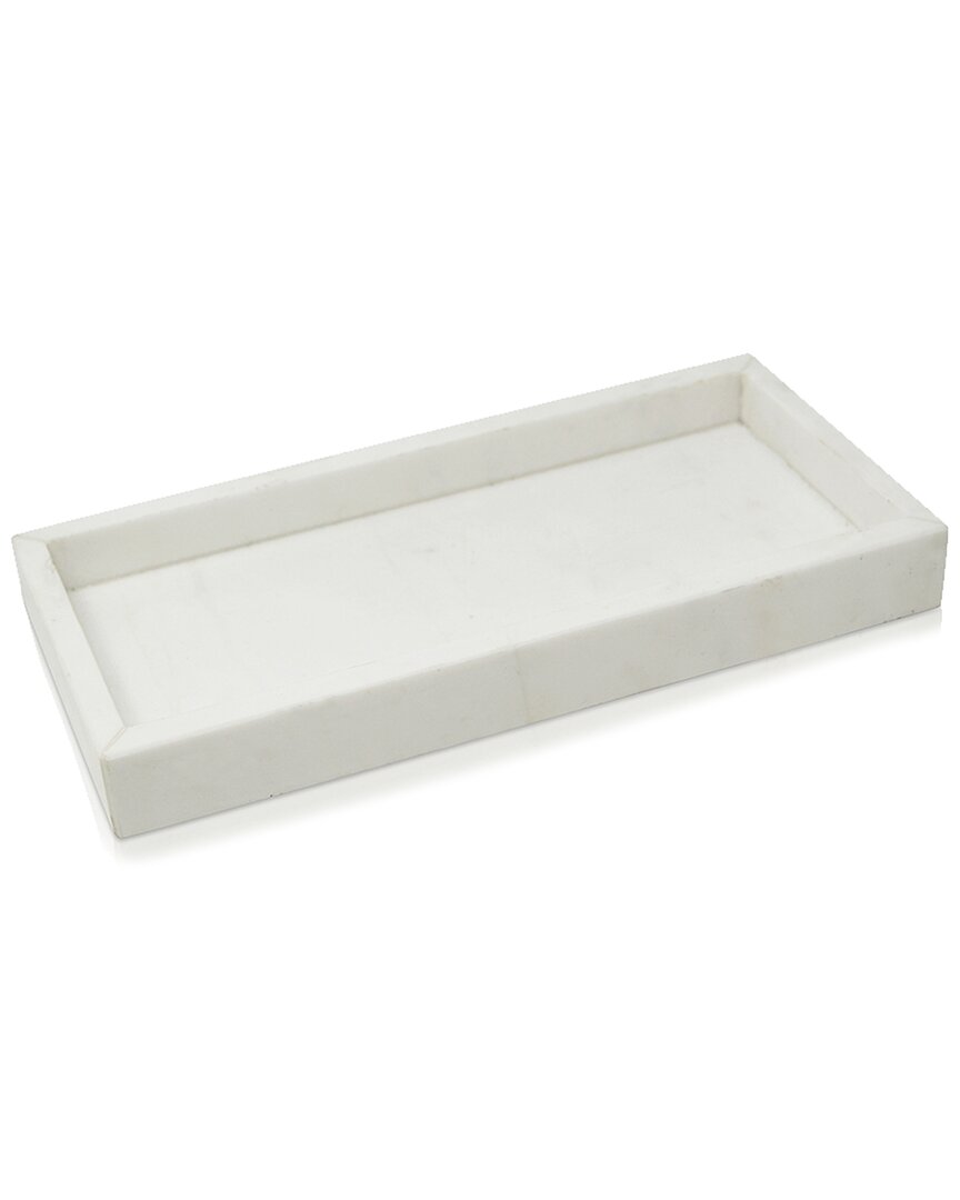 Shop Vivience Marble Tray In White