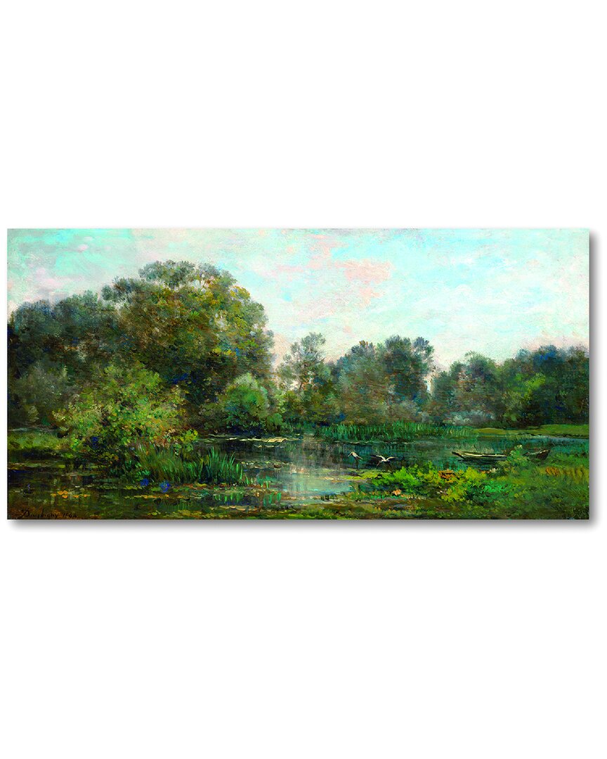 COURTSIDE MARKET COURTSIDE MARKET RIVER WITH STORKS CANVAS WALL ART